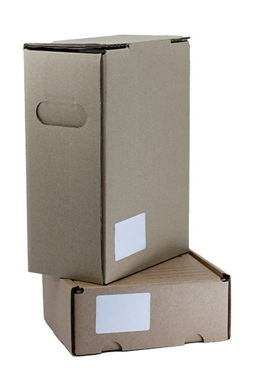 gray cardboard box
